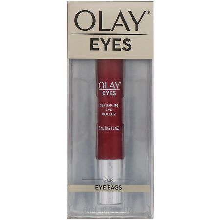Behandlingar, Ögonkräm, Ögonvård, Hudvård: Olay, Eyes, Depuffing Eye Roller, 0.2 fl oz (6 ml)