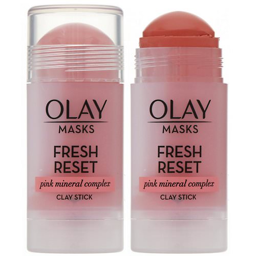 Olay, Fresh Reset, Pink Mineral Complex Clay Stick Mask, 1.7 oz (48 g) Review
