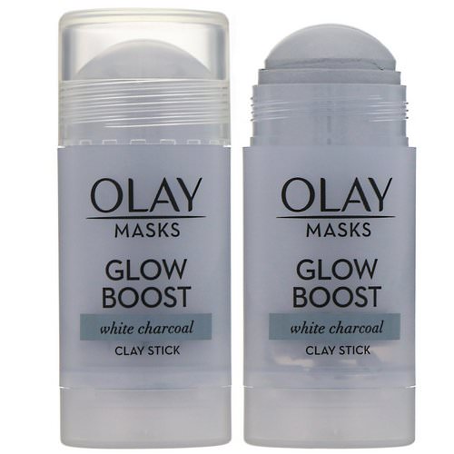 Olay, Masks, Glow Boost, White Charcoal Clay Stick Mask, 1.7 oz (48 g) Review