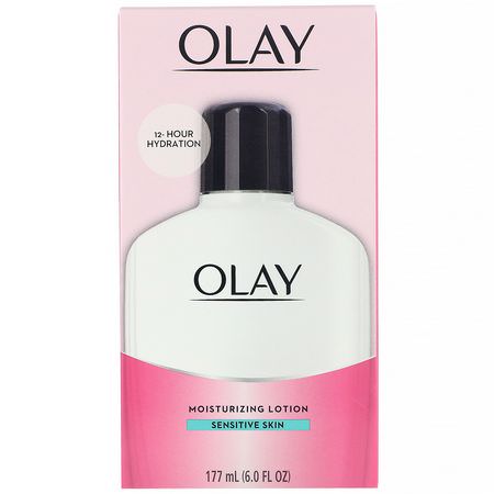 Face Moisturizer, Hudvård: Olay, Moisturizing Lotion, Sensitive Skin, 6.0 fl oz (177 ml)