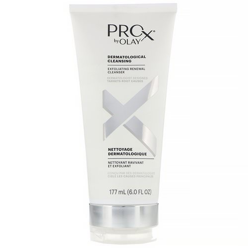 Olay, ProX, Dermatological Cleansing, Exfoliating Renewal Cleanser, 6 fl oz (177 ml) Review