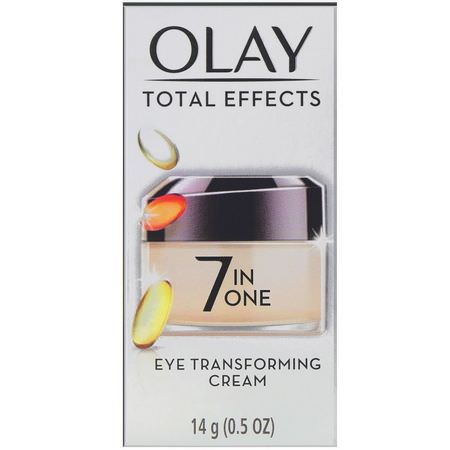 Behandlingar, Ögonkräm, Ögonvård, Hudvård: Olay, Total Effects, 7-in-One Eye Transforming Cream, 0.5 oz (14 g)