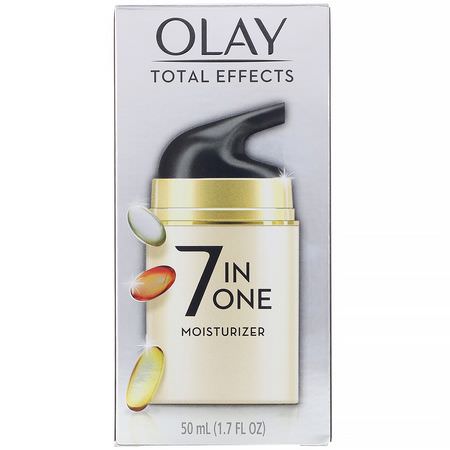 Face Moisturizer, Hudvård: Olay, Total Effects, 7-in-One Moisturizer, 1.7 fl oz (50 ml)