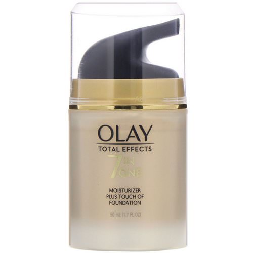 Olay, Total Effects, 7-in-One Moisturizer Plus Touch of Foundation, 1.7 fl oz (50 ml) Review