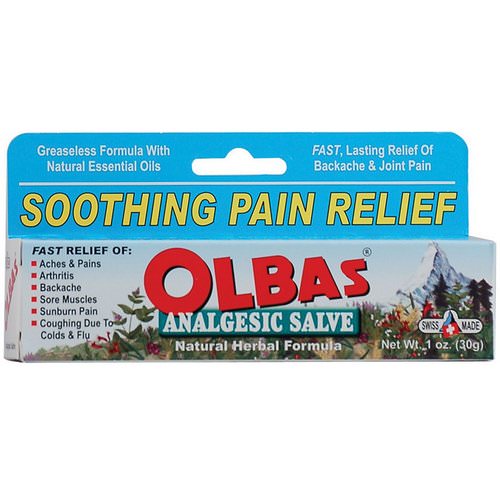 Olbas Therapeutic, Analgesic Salve, Natural Herbal Formula, 1 oz (28 g) Review