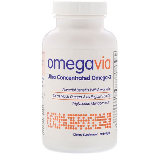 OmegaVia, Ultra Concentrated Omega-3, 60 Softgels Review