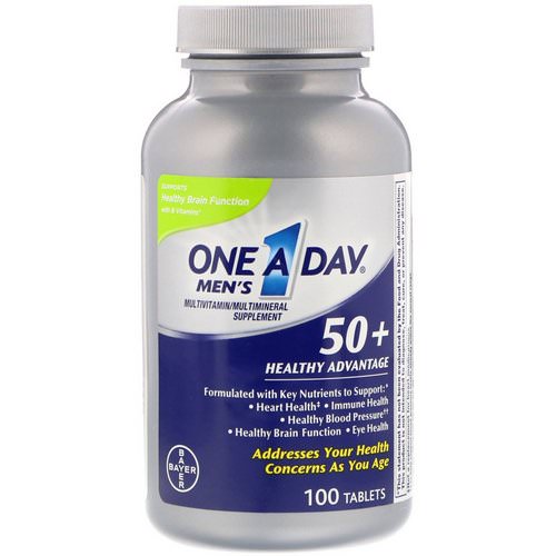 One-A-Day, Men's 50+, Healthy Advantage, Multivitamin/Multimineral Supplement, 100 Tablets Review