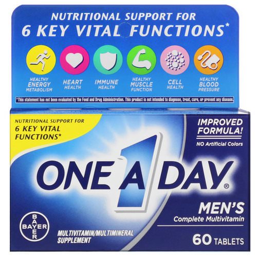 One-A-Day, Men's Formula, Complete Multivitamin, 60 Tablets Review