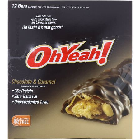 Växtbaserade Proteinbarer, Vassleproteinbarer, Proteinbarer, Brownies: One Brands, Protein Bars, Chocolate & Caramel, 12 Bars, 3 oz (85 g)