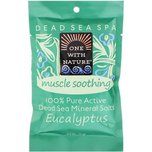 One with Nature, Dead Sea Spa, Mineral Salts, Muscle Soothing, Eucalyptus, 2.5 oz (70 g) Review