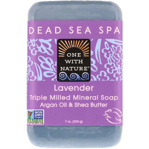 One with Nature, Triple Milled Mineral Soap Bar, Lavender, 7 oz (200 g) Review