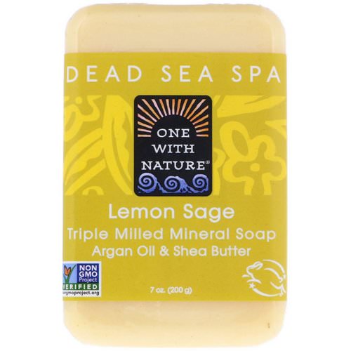 One with Nature, Triple Milled Mineral Soap Bar, Lemon Sage, 7 oz (200 g) Review