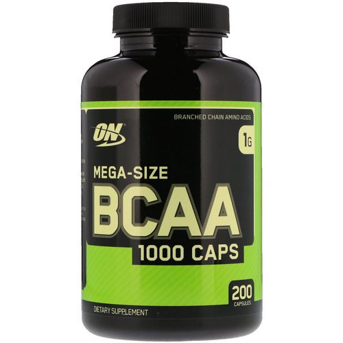 Optimum Nutrition, BCAA 1000 Caps, Mega-Size, 1 g, 200 Capsules Review