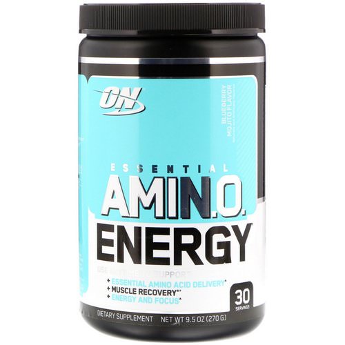 Optimum Nutrition, Essential Amin.O. Energy, Blueberry Mojito Flavor, 9.5 oz (270 g) Review