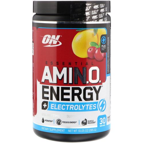 Optimum Nutrition, Essential Amin.O. Energy + Electrolytes, Cranberry Lemonade Breeze, 10.05 oz (285 g) Review