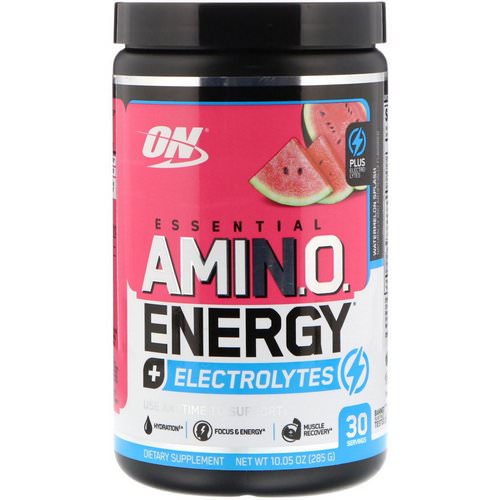 Optimum Nutrition, Essential Amin.O. Energy + Electrolytes, Watermelon Splash, 10.05 oz (285 g) Review