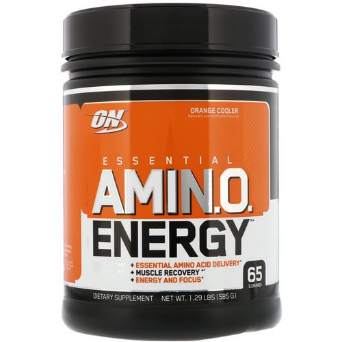 Optimum Nutrition, Essential Amin.O. Energy, Orange Cooler, 1.29 lbs (585 g) Review