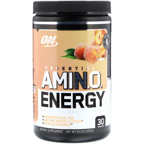 Optimum Nutrition, Essential Amin.O. Energy, White Peach Tea, 9.5 oz (270 g) Review