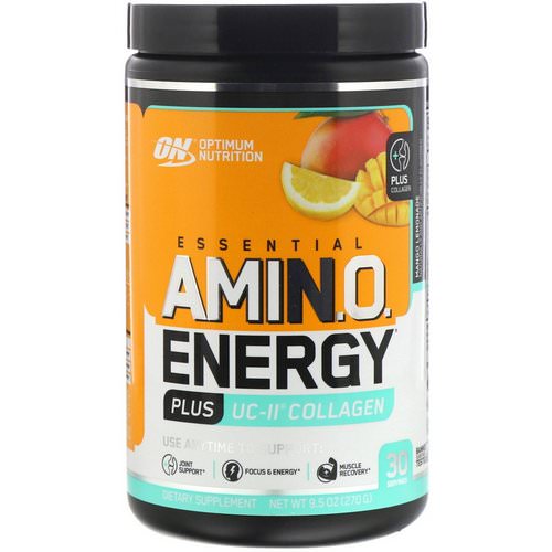 Optimum Nutrition, Essential Amino Energy plus UC-II Collagen, Mango Lemonade, 9.5 oz (270 g) Review