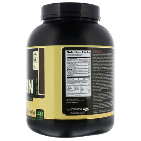 Kaseinprotein, Idrottsnäring: Optimum Nutrition, Gold Standard, 100% Casein, Naturally Flavored, Chocolate Creme, 4 lbs (1.81 kg)