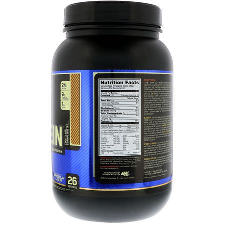 Kaseinprotein, Idrottsnäring: Optimum Nutrition, Gold Standard, 100% Casein, Chocolate Peanut Butter, 2 lb (909 g)
