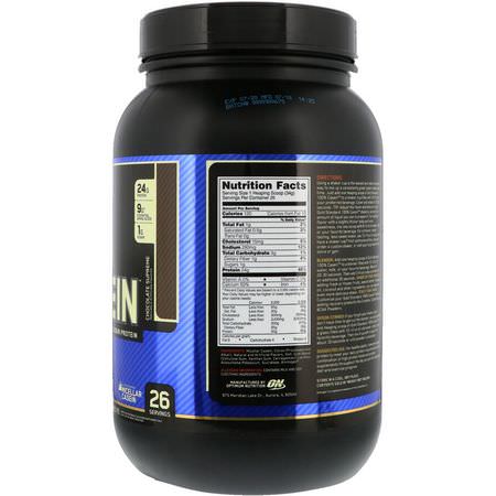 Kaseinprotein, Idrottsnäring: Optimum Nutrition, Gold Standard, 100% Casein, Chocolate Supreme, 2 lbs (909 g)