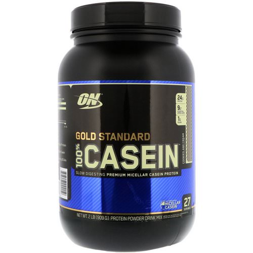 Optimum Nutrition, Gold Standard, 100% Casein, Cookies and Cream, 2 lbs (909 g) Review