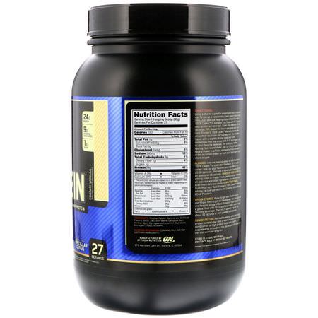 Kaseinprotein, Idrottsnäring: Optimum Nutrition, Gold Standard, 100% Casein, Creamy Vanilla, 2 lbs (909 g)