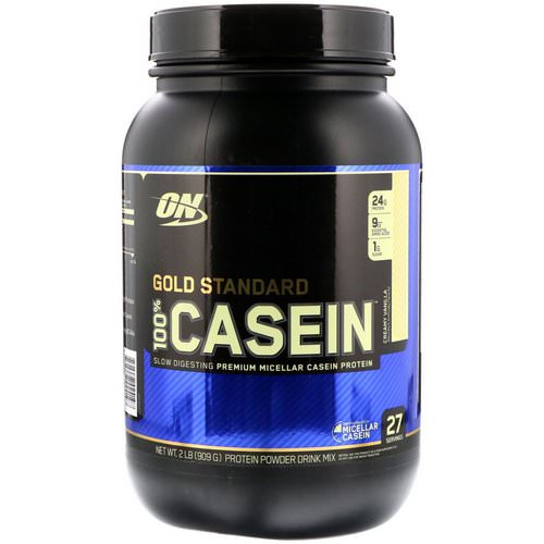 Optimum Nutrition, Gold Standard, 100% Casein, Creamy Vanilla, 2 lbs (909 g) Review