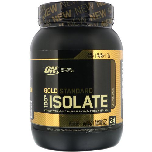 Optimum Nutrition, Gold Standard, 100% Isolate, Chocolate Bliss, 1.64 lb (744 g) Review