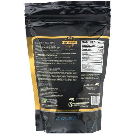 Vassleprotein, Idrottsnäring: Optimum Nutrition, Gold Standard, 100% Isolate, Strawberry Cream, 12.69 oz (360 g)