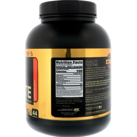 Vassleprotein, Idrottsnäring: Optimum Nutrition, Gold Standard, 100% Isolate, Strawberry Cream, 2.91 lbs (1.32 kg)