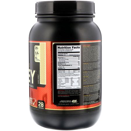 Vassleprotein, Idrottsnäring: Optimum Nutrition, Gold Standard, 100% Whey, Cake Donut, 2 lbs (907 g)
