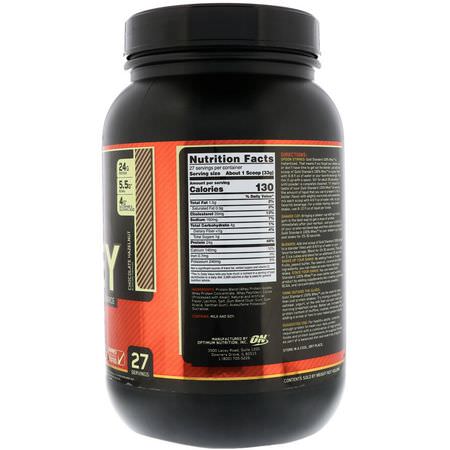 Vassleprotein, Idrottsnäring: Optimum Nutrition, Gold Standard, 100% Whey, Chocolate Hazelnut, 2 lb (907 g)