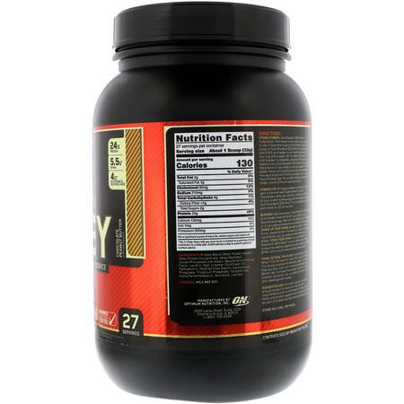 Vassleprotein, Idrottsnäring: Optimum Nutrition, Gold Standard, 100% Whey, Chocolate Peanut Butter, 2 lbs (907 g)
