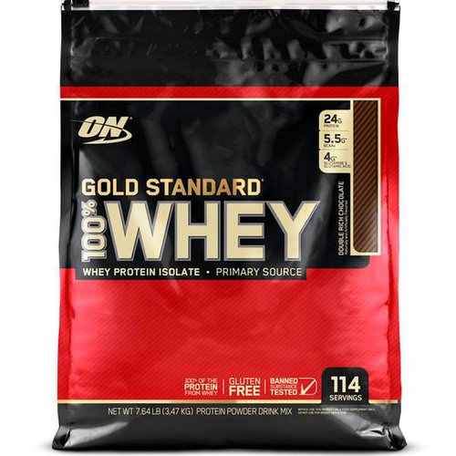 Optimum Nutrition, Gold Standard, 100% Whey, Double Rich Chocolate, 7.64 lb (3.47 kg) Review