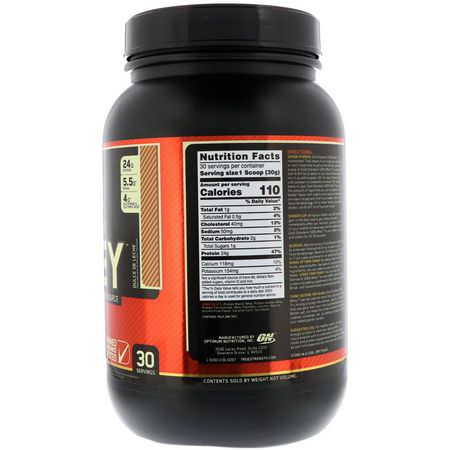 Vassleprotein, Idrottsnäring: Optimum Nutrition, Gold Standard, 100% Whey, Dulce De Leche, 2 lbs (907 g)