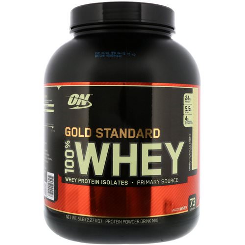 Optimum Nutrition, Gold Standard, 100% Whey, French Vanilla Creme, 5 lbs (2.27 kg) Review