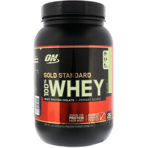 Optimum Nutrition, Gold Standard, 100% Whey, Key Lime Pie, 1.81 lb (819 g) Review