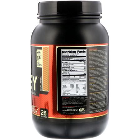 Vassleprotein, Idrottsnäring: Optimum Nutrition, Gold Standard, 100% Whey, Salted Caramel, 1.81 lbs (819 g)
