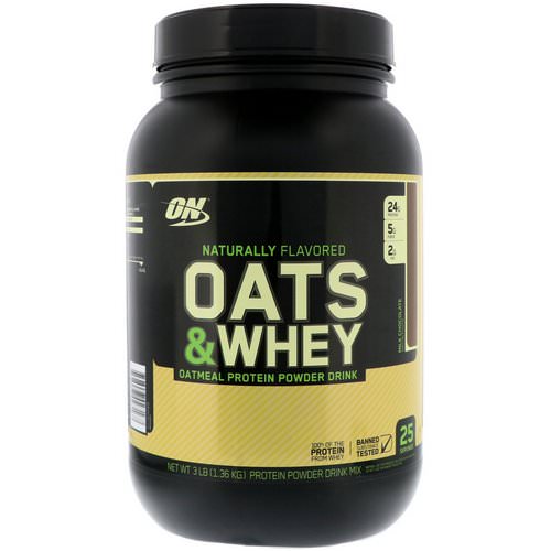 Optimum Nutrition, Oats & Whey, Oatmeal Protein Powder Drink, Milk Chocolate, 3 lbs (1.36 kg) Review