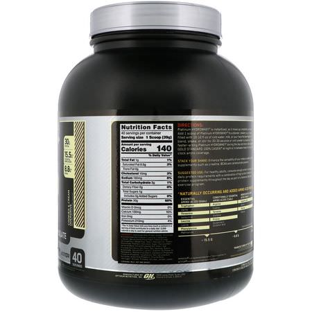 Vassleproteinhydrolysat, Vassleprotein, Idrottsnäring: Optimum Nutrition, Platinum Hydro Whey, Cookies & Cream Overdrive, 3.5 lbs (1.59 kg)
