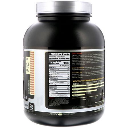 Vassleproteinhydrolysat, Vassleprotein, Idrottsnäring: Optimum Nutrition, Platinum Hydro Whey, Red Velvet Cake, 3.5 lbs (1.59 kg)