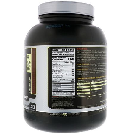 Vassleproteinhydrolysat, Vassleprotein, Idrottsnäring: Optimum Nutrition, Platinum Hydro Whey, Turbo Chocolate, 3.5 lbs (1.59 kg)