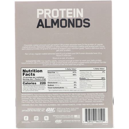 Optimum Nutrition Protein Snacks Almonds - Mandlar, Frön, Nötter, Protein Mellanmål