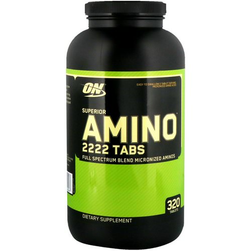 Optimum Nutrition, Superior Amino 2222 Tabs, 320 Tablets Review