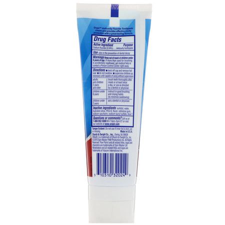 Tandkräm, Bad, Gel, Baby Tandkräm: Orajel, Paw Patrol Anticavity Fluoride Toothpaste, Bubble Berry, 4.2 oz (119 g)