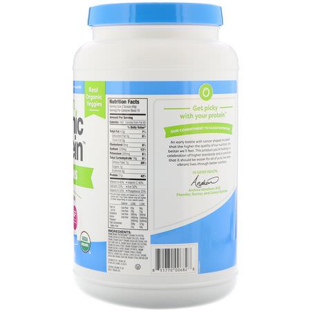 Gröna, Superfoods, Kosttillskott, Växtbaserade: Orgain, Organic Protein & Greens Protein Powder, Plant Based, Vanilla Bean, 1.94 lbs (882 g)