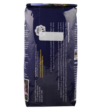 Medium Stekt, Kaffe: Organic Coffee Co, Java Love, Pre Ground, 12 oz (340 g)