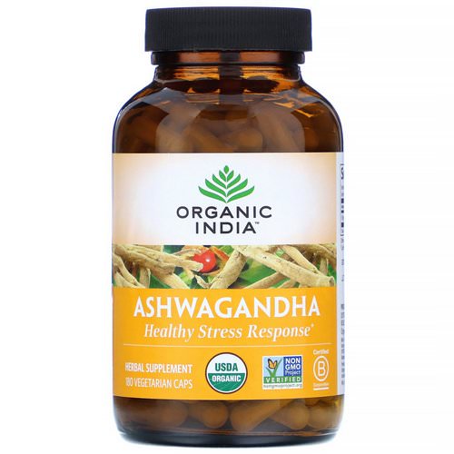 Organic India, Ashwagandha, 180 Vegetarian Caps Review